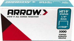Arrow - 3/8" Wide High Carbon Steel Light-Duty Staples - 1/4" Leg Length - Apex Tool & Supply