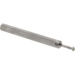 Accupro - 5/64° 5/64" Cut Diam, 0.039" Cut Width, 1/8" Shank, Solid Carbide Double-Angle Cutter - Apex Tool & Supply