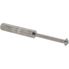 Accupro - ° 6mm Cut Diam, 0.118" Cut Width, 1/4" Shank, Solid Carbide Double-Angle Cutter - Apex Tool & Supply