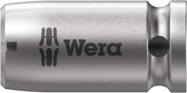 Wera - 1/4 Socket Drive to 1/4 Hex Female Square-Drive to Hex Bit Adapter - 1" OAL - Apex Tool & Supply