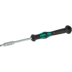 Wera - 1.8mm Solid Shaft Precision Nutdriver - Cushion Grip Handle, 6-1/4" OAL - Apex Tool & Supply