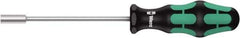 Wera - 8mm Solid Shaft Nutdriver - Cushion Grip Handle, 223mm OAL - Apex Tool & Supply