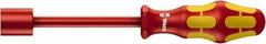 Wera - 5/8" Solid Shaft Insulated Nutdriver - Cushion Grip Handle, 237mm OAL - Apex Tool & Supply