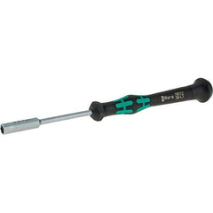Wera - 4.5mm Solid Shaft Precision Nutdriver - Cushion Grip Handle, 6-1/4" OAL - Apex Tool & Supply