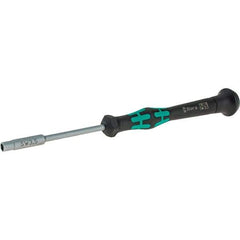 Wera - 3.5mm Solid Shaft Precision Nutdriver - Cushion Grip Handle, 6-1/4" OAL - Apex Tool & Supply