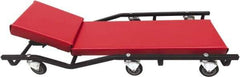 Whiteside - 660 Lb Capacity, 6 Wheel Creeper with Adjustable Headrest - Steel, 40" Long x 5-1/8" High x 17" Wide - Apex Tool & Supply