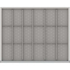 LISTA - 18-Compartment Drawer Divider Layout for 3.15" High Drawers - Apex Tool & Supply