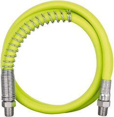 Legacy - 3' Long, 10,000 psi Operating Pressure, Rubber Grease Gun Hose - 1/8 NPT, 10,000 psi Burst Pressure - Apex Tool & Supply