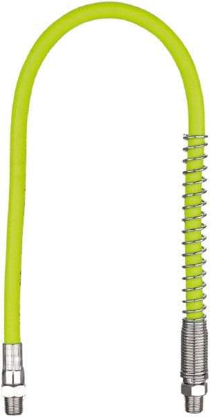 Legacy - 1-1/2' Long, 10,000 psi Operating Pressure, Rubber Grease Gun Hose - 1/8 NPT, 10,000 psi Burst Pressure - Apex Tool & Supply