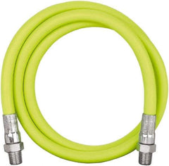 Legacy - 3' Long, 10,000 psi Operating Pressure, Rubber Grease Gun Hose - 1/8 NPT, 10,000 psi Burst Pressure - Apex Tool & Supply