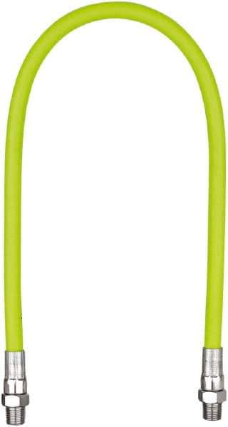 Legacy - 1-1/2' Long, 10,000 psi Operating Pressure, Rubber Grease Gun Hose - 1/8 NPT, 10,000 psi Burst Pressure - Apex Tool & Supply