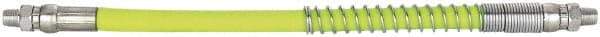 Legacy - 1' Long, 10,000 psi Operating Pressure, Rubber Grease Gun Hose - 3/16 NPT, 10,000 psi Burst Pressure - Apex Tool & Supply