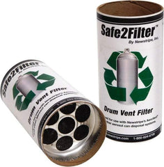 Made in USA - Trash Compactor/Crusher Filter Replacement - 4" Wide x 8" Long x 8" High, For 10004841 Single Carbon Filter Assemblies, 10004840 Aerovent Can Disposal Systems - Apex Tool & Supply