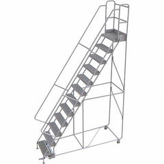 TRI-ARC - Rolling & Wall Mounted Ladders & Platforms Type: Rolling Warehouse Ladder Style: Rolling Safety Ladder - Apex Tool & Supply