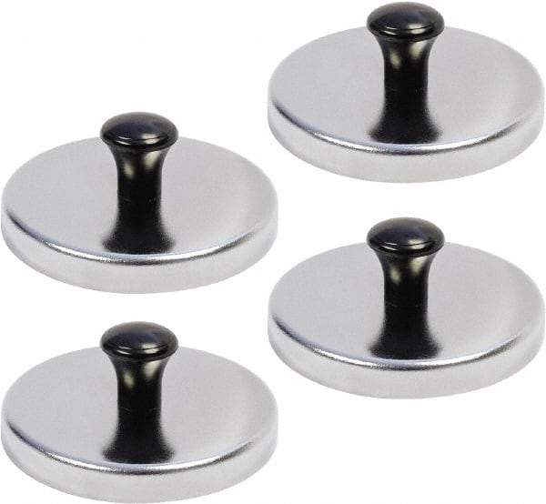 Mag-Mate - 3-3/16" Diam x 3-3/16" Long 1-3/16" Magnet Height, 140 Lb Max Pull Magnetic Print Holder - Round, 1.19" High, 48 Lb Average Magnetic Pull - Apex Tool & Supply