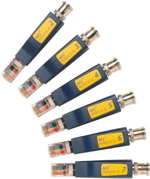 Fluke Networks - Blue Electrical Test Equipment Identifier Kit - Use with Microscanners2 Cable Testers - Apex Tool & Supply