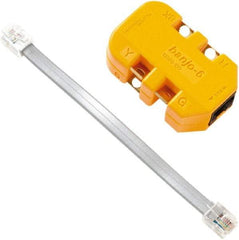 Fluke Networks - Yellow Electrical Test Equipment Modular Adapter - Use with Telephone Test Sets - Apex Tool & Supply