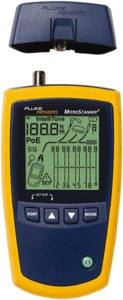 Fluke Networks - Universal Cable Tester - LCD Screen, RJ45 Connectors - Apex Tool & Supply
