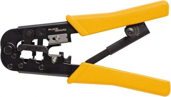 Fluke Networks - 1 Piece, Terminal Crimper & Wire Cutter - Comes in Clam Shell - Apex Tool & Supply