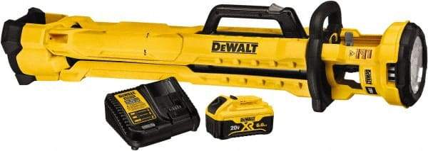 DeWALT - 20 Volts, 3000 Lumens, Cordless Work Light - Yellow, 11 hr Run Time - Apex Tool & Supply