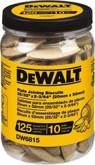 DeWALT - Size 10 Biscuits - 125 Pieces, Tube - Apex Tool & Supply