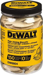 DeWALT - Size 0 Biscuits - 150 Pieces, Tube - Apex Tool & Supply