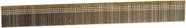 Stanley Bostitch - 18 Gauge 0.05" Shank Diam 5/8" Long Brad Nails for Power Nailers - Steel, Bright Finish, Ring Shank, Straight Stick Adhesive Collation, Brad Head, Chisel Point - Apex Tool & Supply