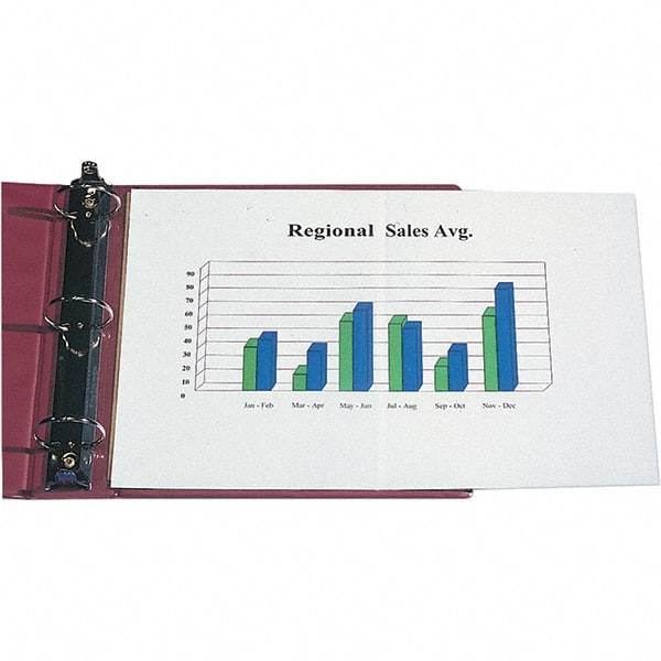 C-LINE - 25 Piece Clear Sheet Protectors-Ring Binder - 17" High x 11" Wide - Apex Tool & Supply