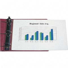 C-LINE - 25 Piece Clear Sheet Protectors-Ring Binder - 17" High x 11" Wide - Apex Tool & Supply
