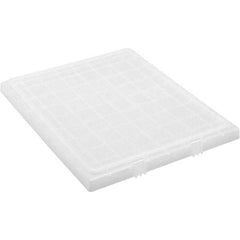 Quantum Storage - Tote & Storage Container Lids Width (Decimal Inch): 6.4 Length (Decimal Inch): 20.5 - Apex Tool & Supply