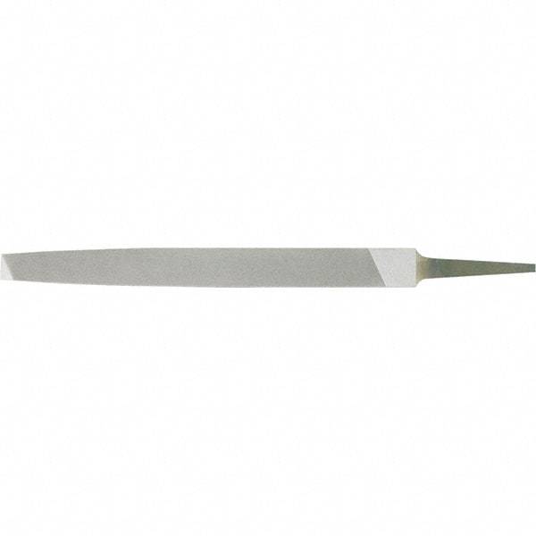 Stanley - 6" Long, Bastard Cut, Flat American-Pattern File - Single Cut, 1/4" Overall Thickness - Apex Tool & Supply