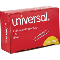 UNIVERSAL - Binder Clips Binder Type: Paper Fastener Color: Silver - Apex Tool & Supply