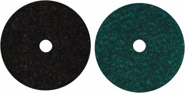 Norton - 7" Diam, Aluminum Oxide Hook & Loop Disc - Coarse Grade, Nonwoven, Nylon Backing, - Apex Tool & Supply