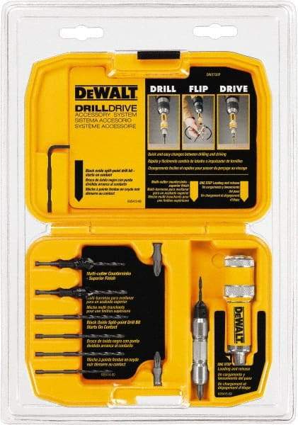 DeWALT - 12 Piece, Phillips Handle, Bit Set - Drilling/Screwdriving Utility Accessory Set Kit, 5/16" Hex Drive, Phillips Point - Apex Tool & Supply