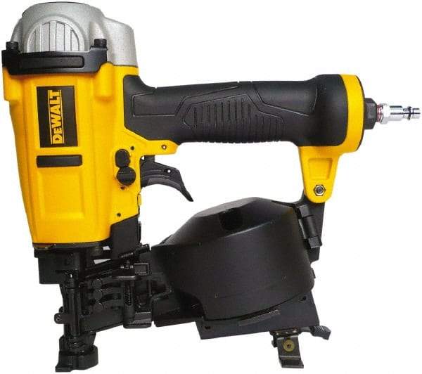 DeWALT - 3/4 to 1-3/4" Nail Length, 0.12" Nail Diam, Roofing Air Nailer - 70 to 120 psi - Apex Tool & Supply