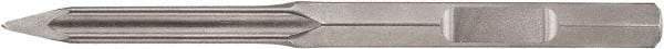 DeWALT - 15-1/2" OAL, 1-1/8" Shank Diam, Point Chisel - Hex Drive, Hex Shank, Steel - Apex Tool & Supply