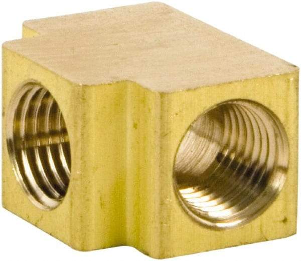 Stanley Bostitch - 1/4 Female Thread, Brass Industrial Pipe Female Tee - FPT x FPT x FPT - Apex Tool & Supply