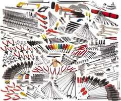 Proto - 558 Piece 1/4, 3/8 & 1/2" Drive Master Tool Set - Comes in Workstation - Apex Tool & Supply