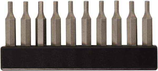 Wiha - Hex Screwdriver Bit - 4mm Drive, 28mm OAL - Apex Tool & Supply