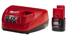 Milwaukee Tool - 12 Volt, 1 Battery Lithium-Ion Power Tool Charger - Battery Included - Apex Tool & Supply