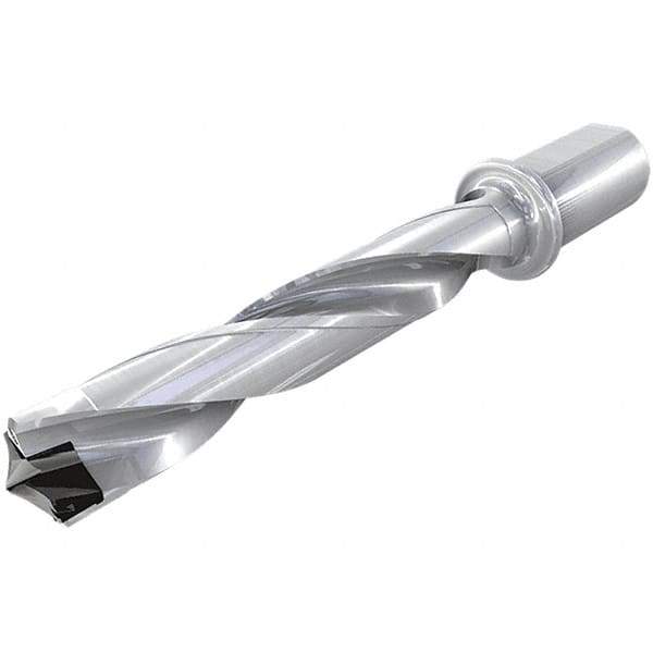 Iscar - 36 to 36.9mm Diam, 3xD, 108mm Max Drill Depth, 32mm Shank Diam, 209.5mm OAL, Replaceable Tip Drill - HFP-IQ Insert, 36 Seat Size, DFN Toolholder, Series ChamIOdrill - Apex Tool & Supply