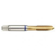 16193 2B 3-Flute PM Cobalt Blue Ring Spiral Point Plug Tap-TiN - Apex Tool & Supply