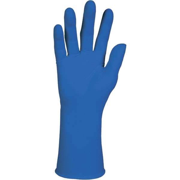 KleenGuard - Size S, 12" Long, 12 mil Thick, Supported, Neoprene/Nitrile Chemical Resistant Gloves - Textured Finish, Straight Cuff, Blue - Apex Tool & Supply