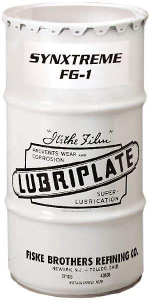 Lubriplate - 120 Lb Drum Calcium Extreme Pressure Grease - Tan, Extreme Pressure, Food Grade & High/Low Temperature, 440°F Max Temp, NLGIG 1, - Apex Tool & Supply
