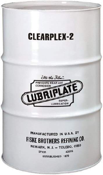 Lubriplate - 400 Lb Drum Aluminum Medium Speeds Grease - Translucent, Food Grade, 400°F Max Temp, NLGIG 2, - Apex Tool & Supply