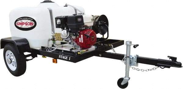 Simpson - Gas, 11.7 hp, 4,200 psi, 4 GPM, Cold Water Pressure Washer - CAT Triplex, 100' x 3/8" Hose - Apex Tool & Supply