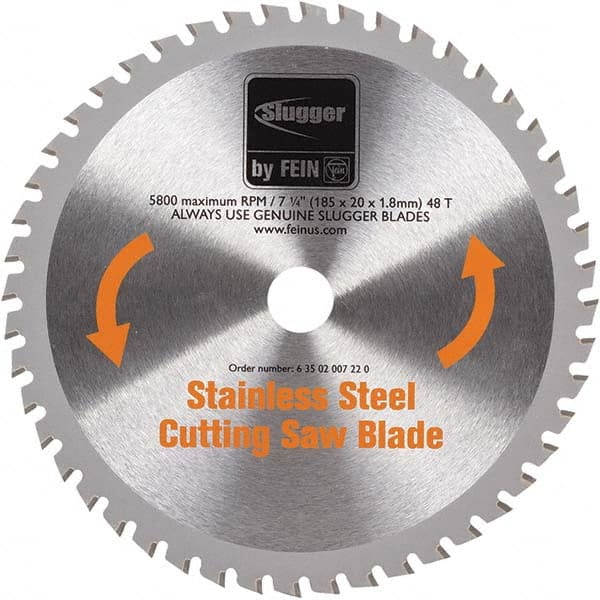 Fein - Wet & Dry-Cut Saw Blades Blade Diameter (Inch): 7-1/4 Blade Material: Carbide-Tipped - Apex Tool & Supply