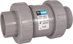 Hayward - 2" Pipe, PVC True Union Design Ball Valve - Inline - One Way Flow, Socket x Thread Ends, 235 WOG - Apex Tool & Supply