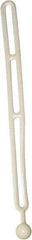 NoMarr - Light Duty Tie Down with Ball End - 16" OAL, White - Apex Tool & Supply
