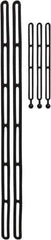 NoMarr - 4' Long x 48" Diam, Black Tie Down Strap Kit - Apex Tool & Supply